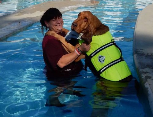 Edgar takes a break from his conditioning therapy session to give Jody a hug!